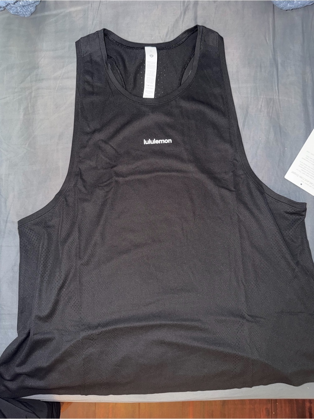 lululemon athletica Men’s Black Swim Rash Guard Tank
